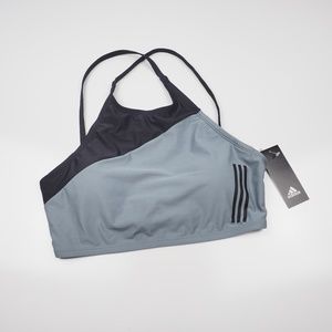 NWT Adidas High Neck Colorblock Bikini Top
